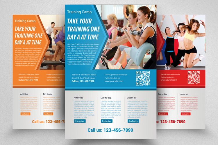 Fitness, Gym   Body Performance Flyer Template