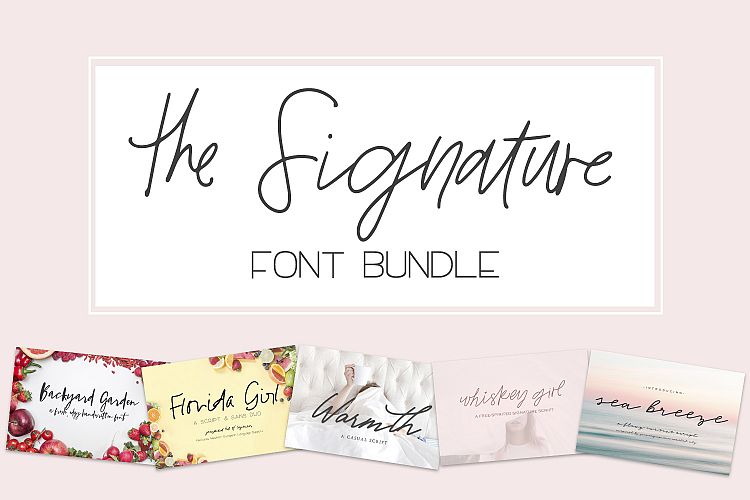 The Signature Font Bundle by Beck McCormick