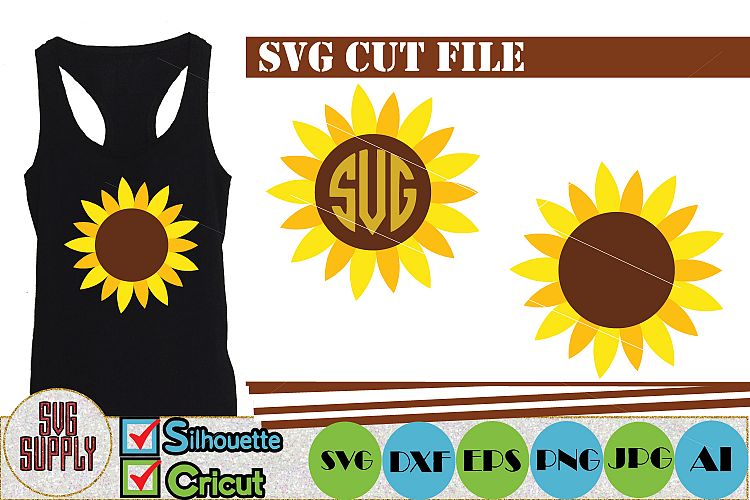 Sunflower SVG Cut File