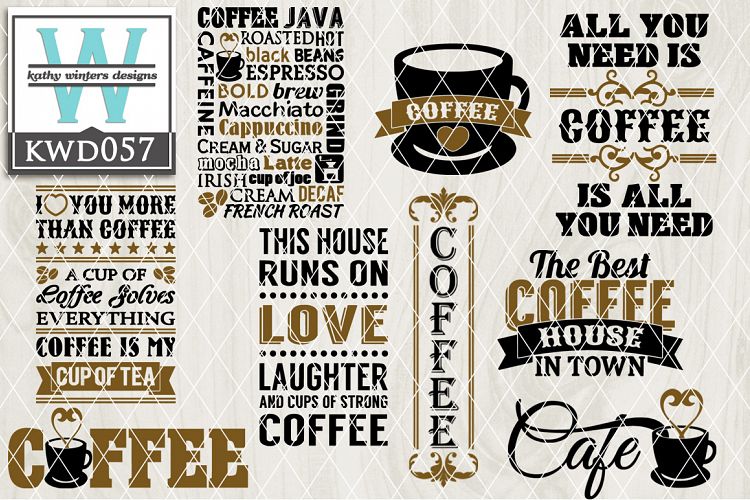 Coffee Cutting Files KWD057