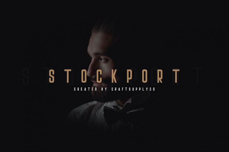 Stockport Font + Bonus Logo