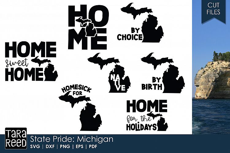 Download Michigan SVG and Cut Files for Crafters