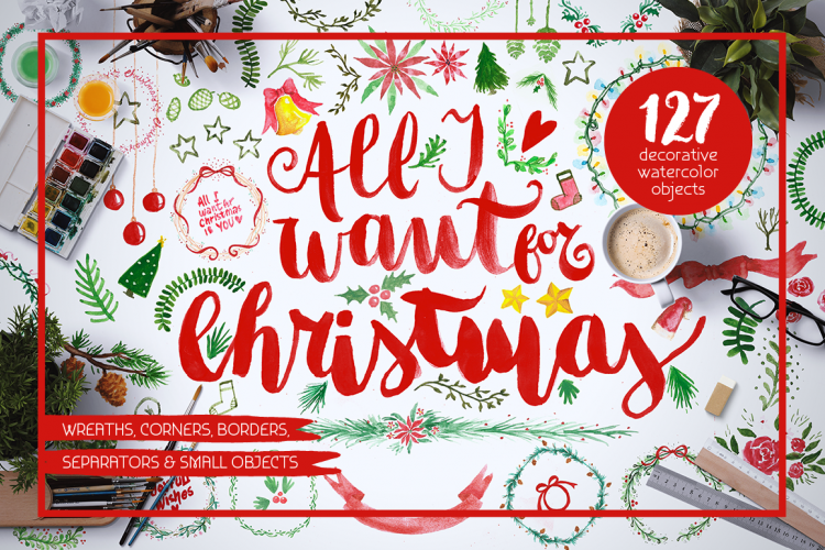 All I Want 4 Christmas Graphics Pack