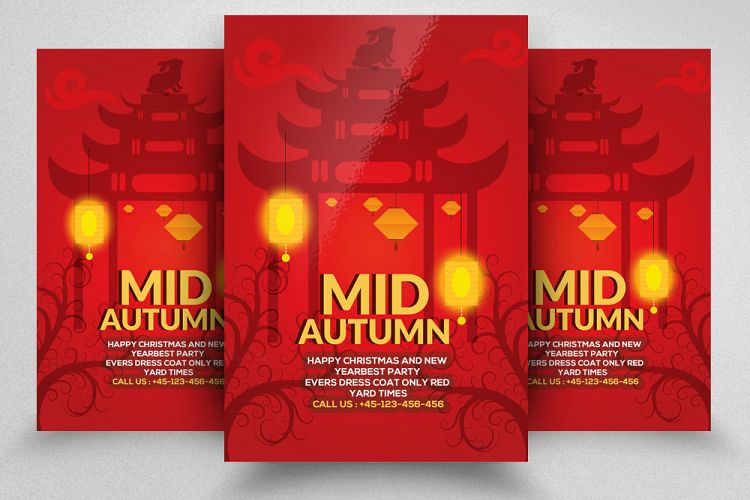 Mid Autumn Flyer Template
