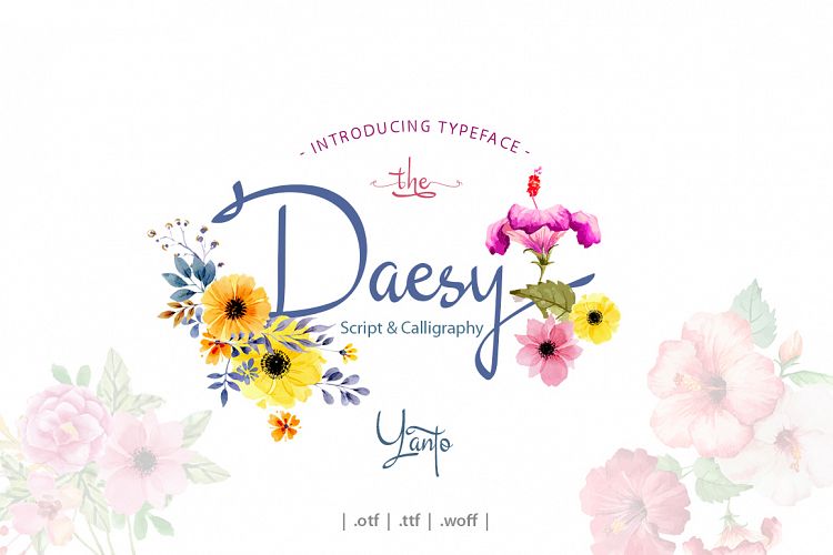 Daesy Script Challigrapy Font