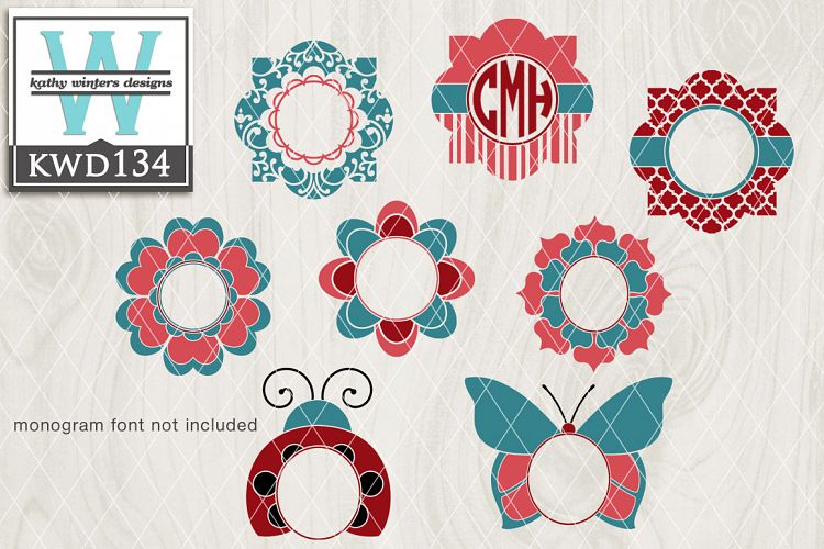 Monogram Frames SVG - Monogram Bundle