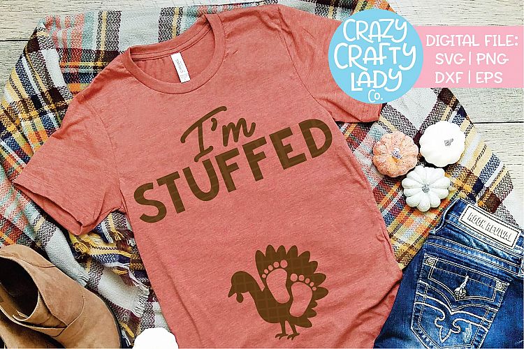 Im Stuffed SVG DXF EPS PNG Cut File