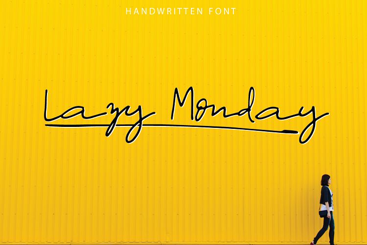 Lazy Monday | Script Font