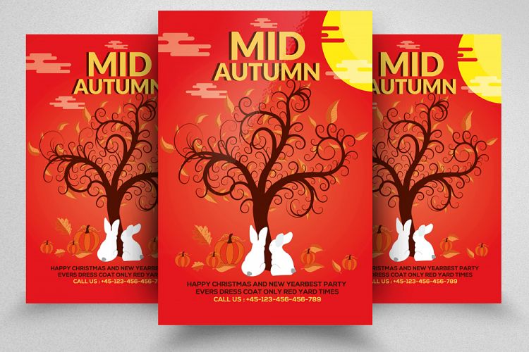 Mid Autumn Flyer Template