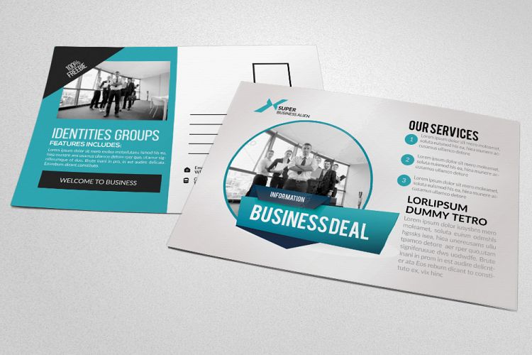 HR Management Business Postcard