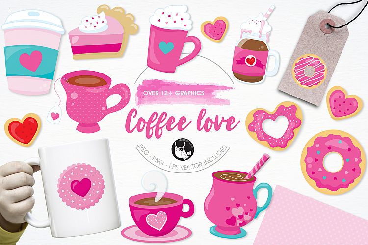 Coffee Love graphics and illustrations