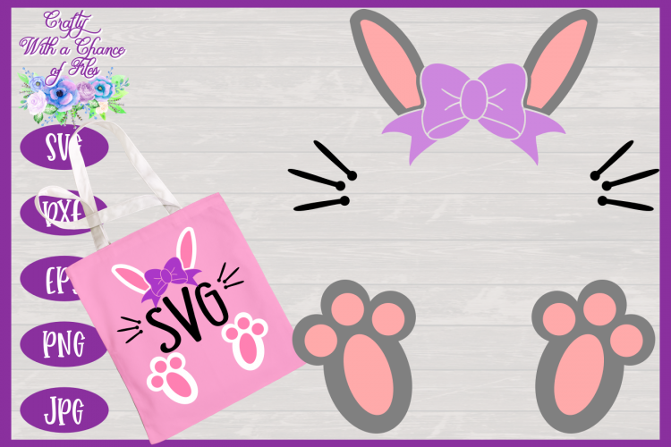 Download Easter Bunny SVG - Girl Monogram Basket & Shirt Design ...