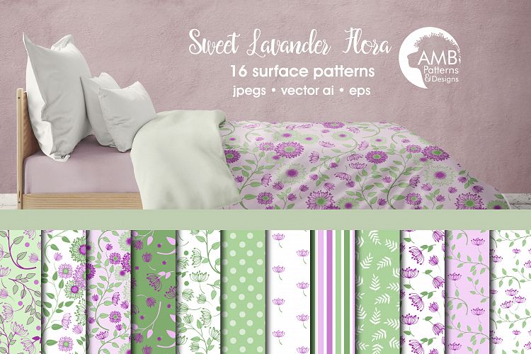 Shabby Chic floral backgrounds, Violet floral Papers, Purple floral pattern, Lilac scrapbook paper for all your crafts, commercial use, AMB-1409