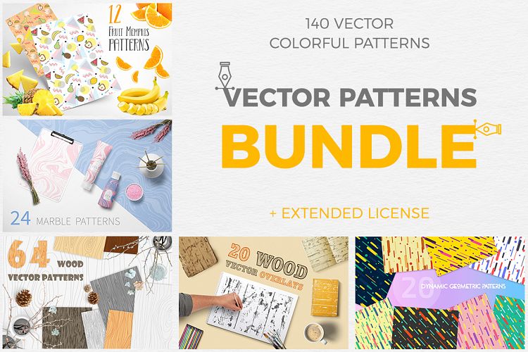 Vector Patterns Great Bundle 5 in 1