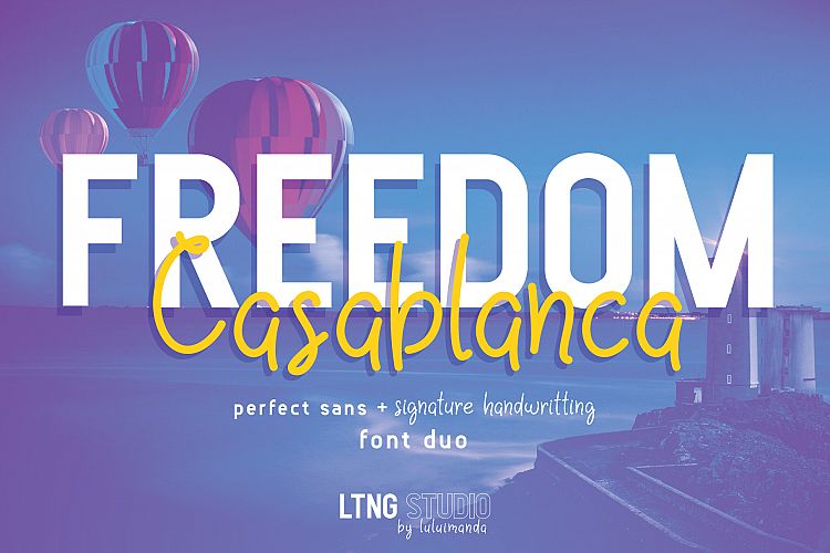 FREEDOM Casablanca font duo