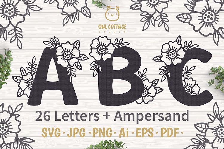 Free Free 86 Floral Alphabet Svg Free SVG PNG EPS DXF File