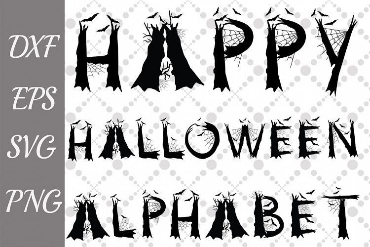 Halloween Alphabet Svg ,SCARY LETTERS SVG. Halloween Letters