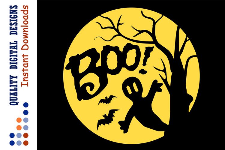 BOO svg Halloween sign svg Halloween decor Cut files