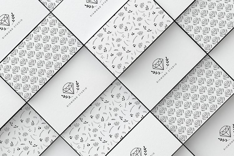 2 Diamonds Business Card templates