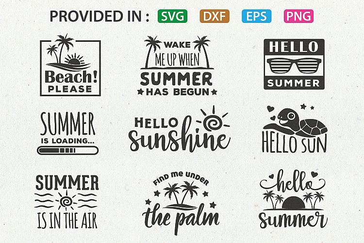 Hello Summer SVG crafter