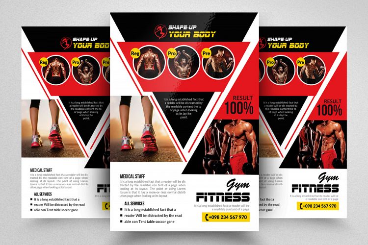 Body Fitness Jym Flyer Template
