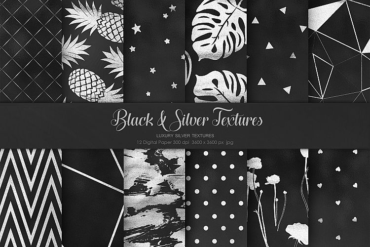 Black   Silver Textures