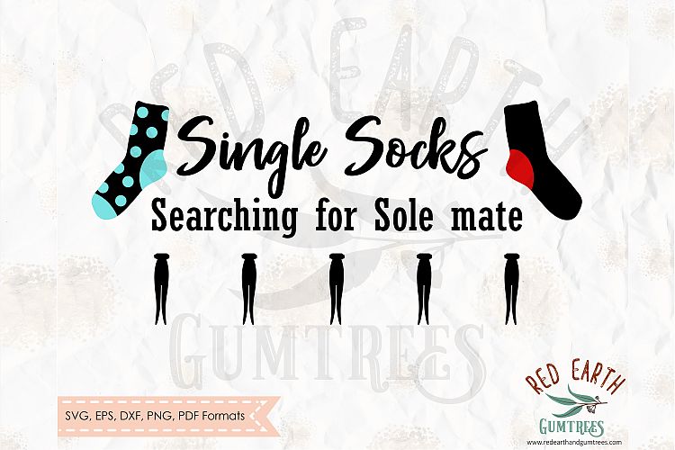 Single socks searching for sole mate in SVG,DXF,PNG,EPS,PDF (192650 ...