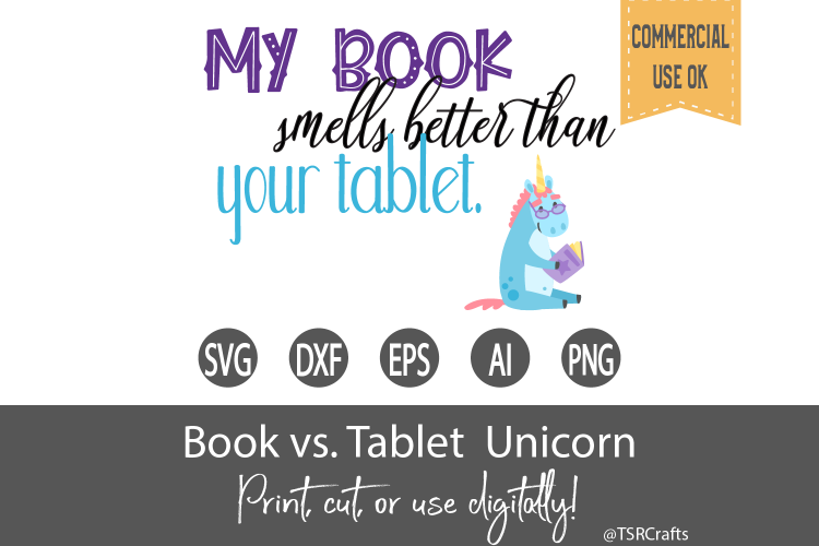 Book vs Tablet Unicorn