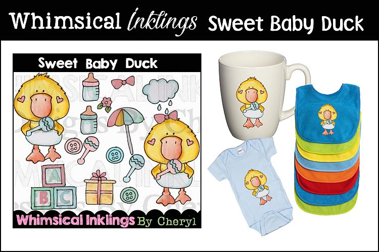 Sweet Baby Duck Clipart Collection