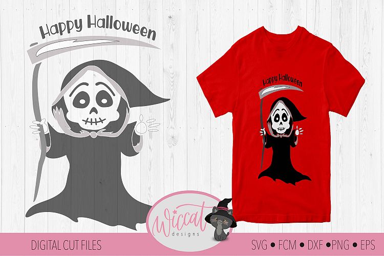 Grim reaper svg, scythe svg, skeleton svg file, halloween