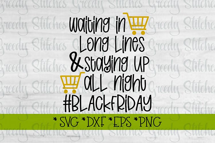 Black Friday Shopping SVG DXF EPS PNG