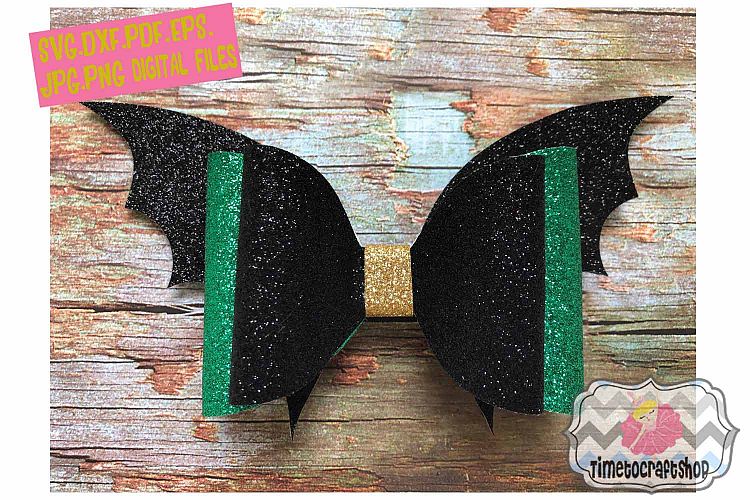 Batwing Hair Bow Template. Svg. Dxf. Pdf. Eps. Jpg. Png