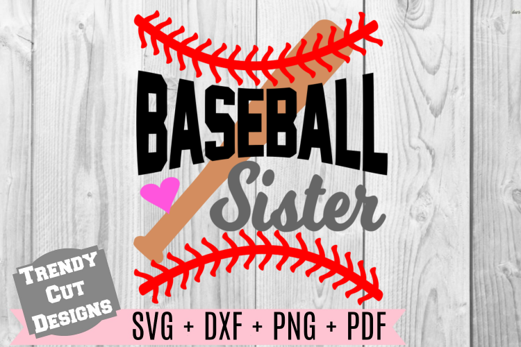 Baseball Sister SVG