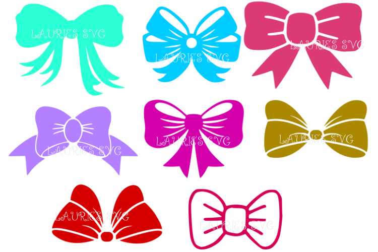 BOWS SVG,EPS,DXF,PNG,JPG