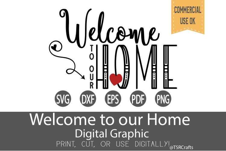 Welcome to our Home SVG, DXF, Clipart & Cut File Set