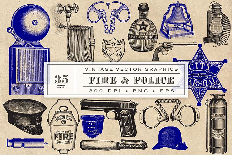 Fire & Police Vector Graphics