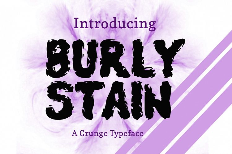 Burly Stain Typeface