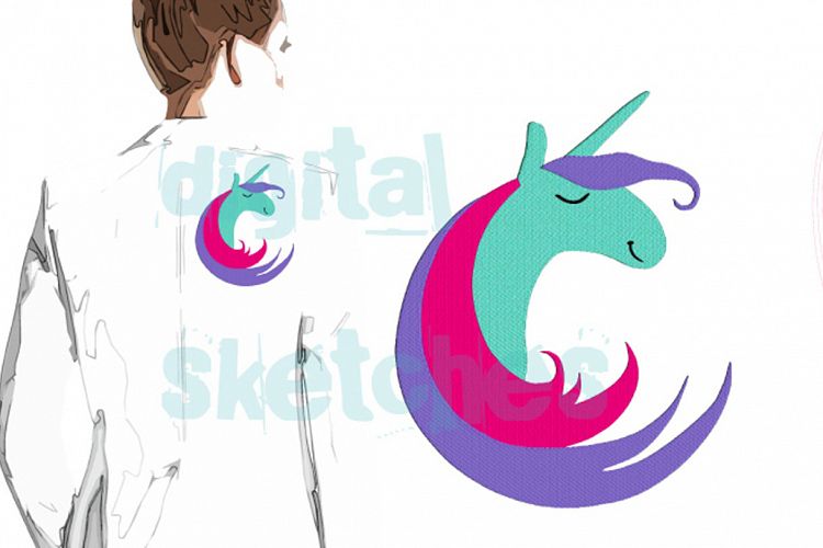 Unicorn Enso Machine Embroidery Design 4 Sizes