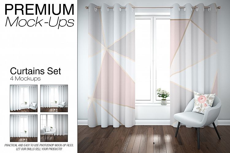 Curtains & Pillow Mockup Pack