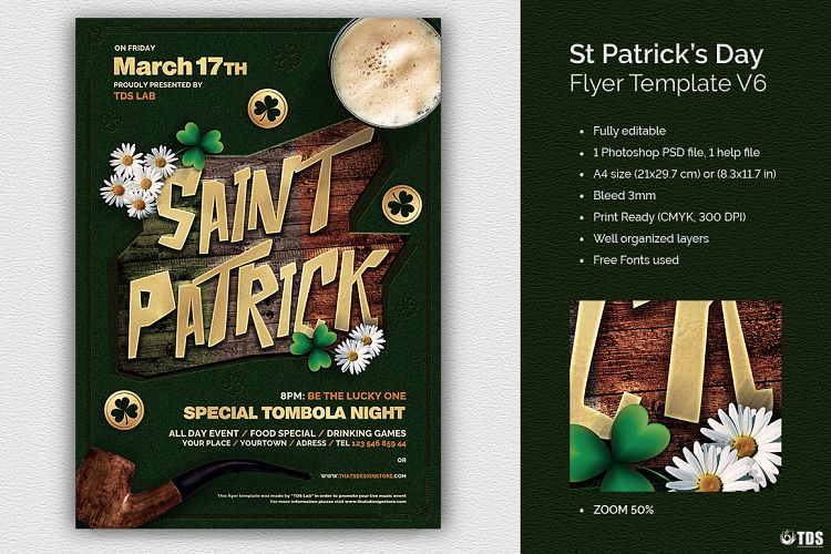 Saint Patricks Day Flyer Template V6