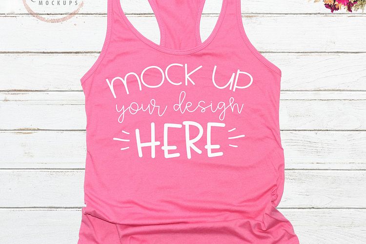 Mock up Next Level 1533 Hot Pink Mockup