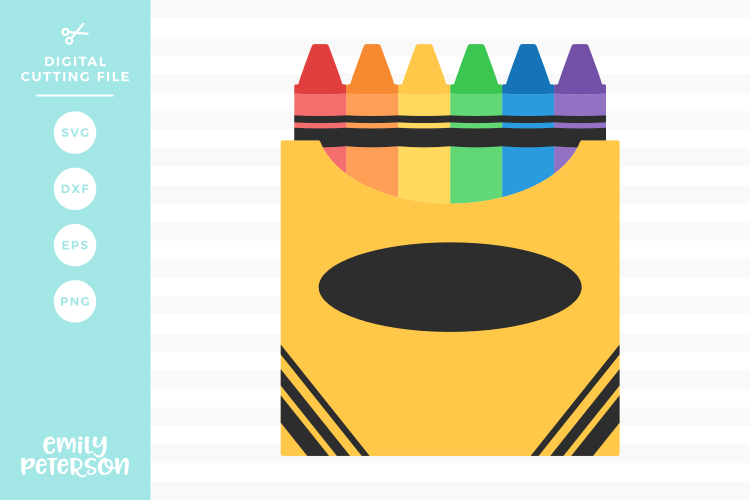 Box of Crayons SVG DXF EPS PNG