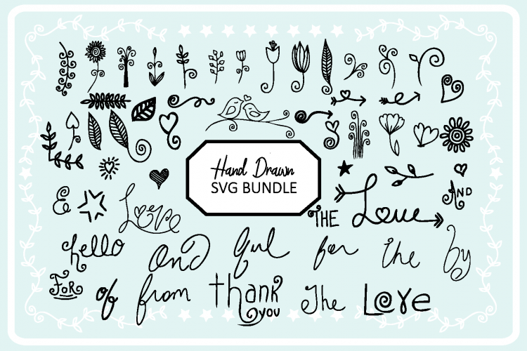 Hand Drawn SVG bundle