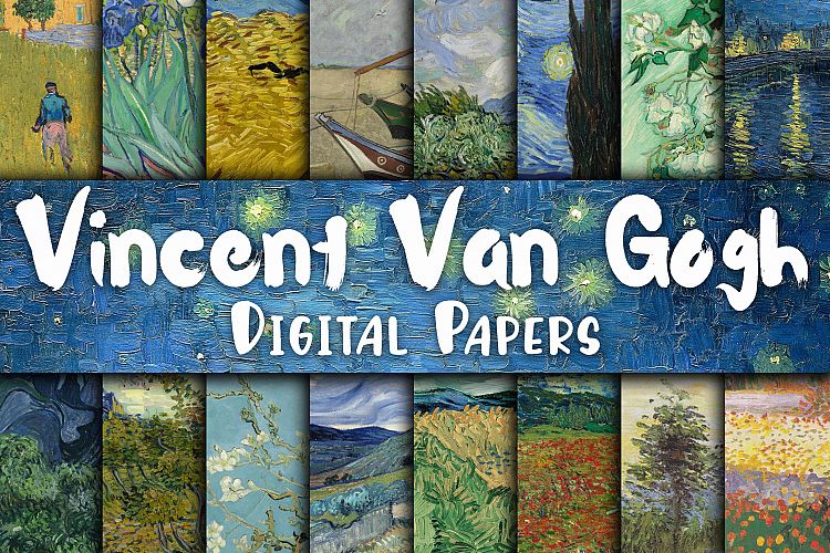 Vincent Van Gogh Paintings Digital Papers