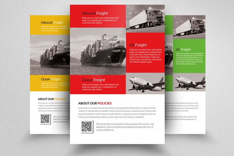 Freight and Logistic Services Flyer Template
