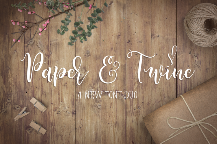 Paper & Twine Font Duo