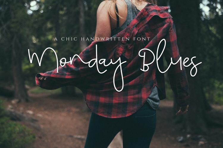 Monday Blues - Chic Handwritten Font