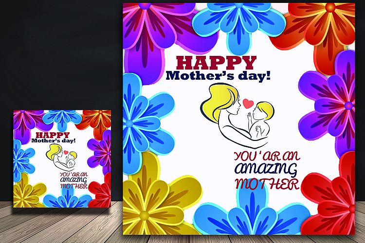 Mothers day greeting card