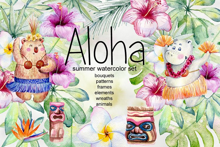 Aloha. Tropical collection.