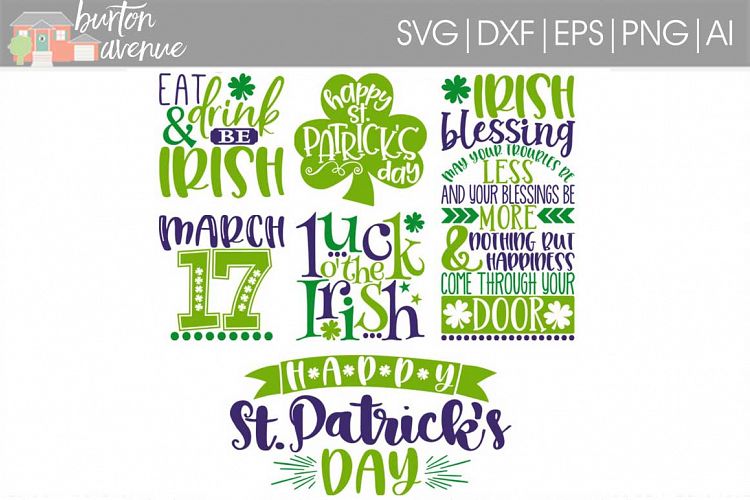 Download St. Patrick's Day SVG Bundle-cut files for Cricut, Silhouette